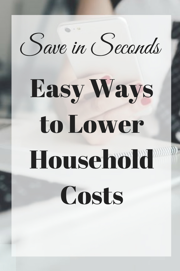 Save In Seconds - Easy Ways To Lower Household Costs - Time And Pence